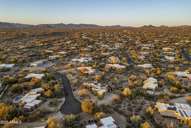 25031 N Paso Trl, Scottsdale, AZ 85255 - aerial view with a residential view and a mountain view