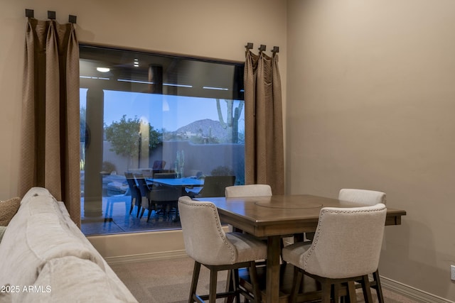 25031 N Paso Trl, Scottsdale, AZ 85255 - dining area featuring baseboards and carpet