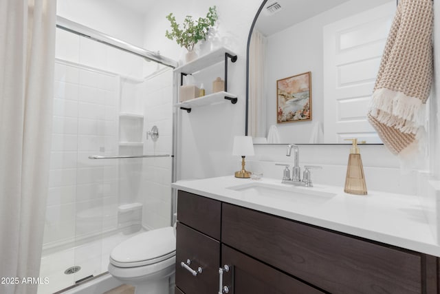 655 S Jacana Ln, Gilbert, AZ 85296 - full bath featuring vanity, toilet, and a shower stall