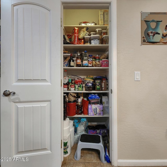 view of pantry