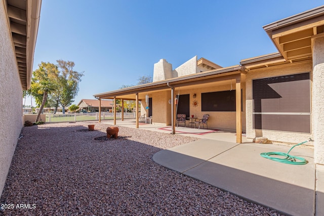 exterior space with a patio