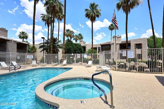 205 N 74th St Unit 248, Mesa, AZ 85207 - community pool featuring a hot tub and a patio area
