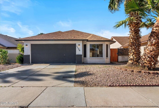 1736 E Bluefield Ave, Phoenix, AZ 85022 - single story home with concrete driveway, a garage, and stucco siding