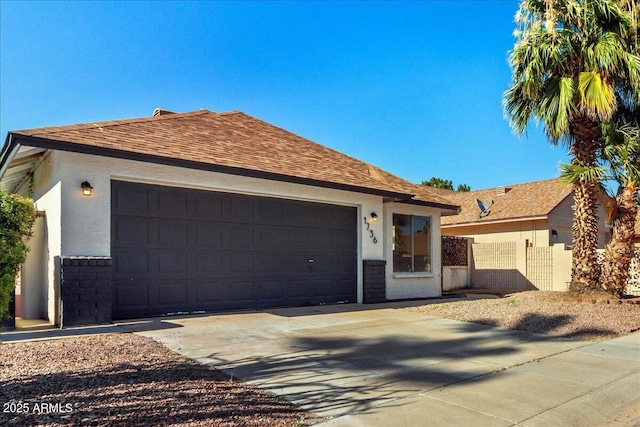 1736 E Bluefield Ave, Phoenix, AZ 85022 - single story home with driveway, a garage, stucco siding, and roof with shingles