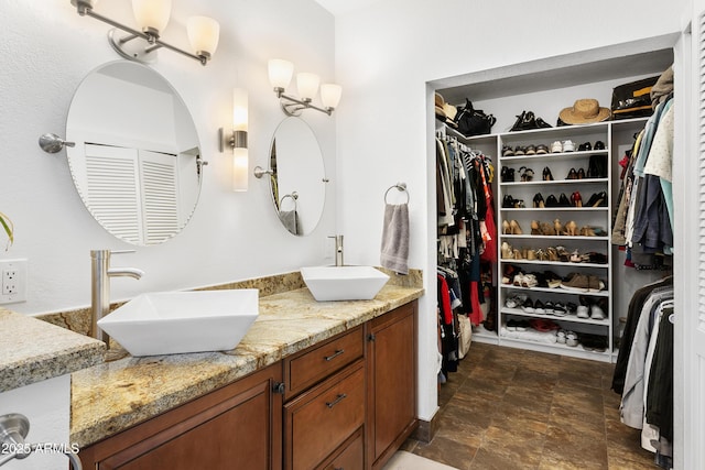 bathroom with vanity