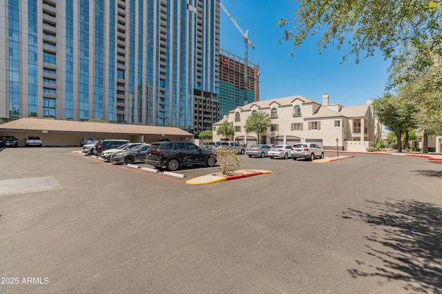 view of uncovered parking lot