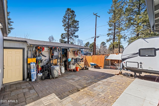 3207 N Steves Blvd, Flagstaff, AZ 86004 - view of patio with fence