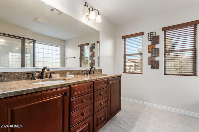 bathroom featuring vanity