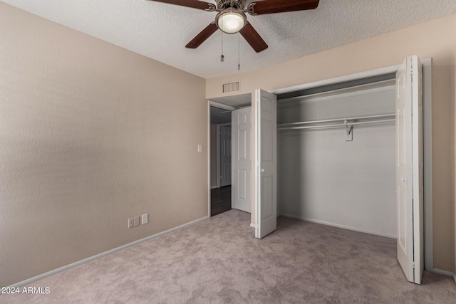 6034 E Hillview St, Mesa, AZ 85205 - unfurnished bedroom with baseboards, visible vents, a closet, and carpet floors