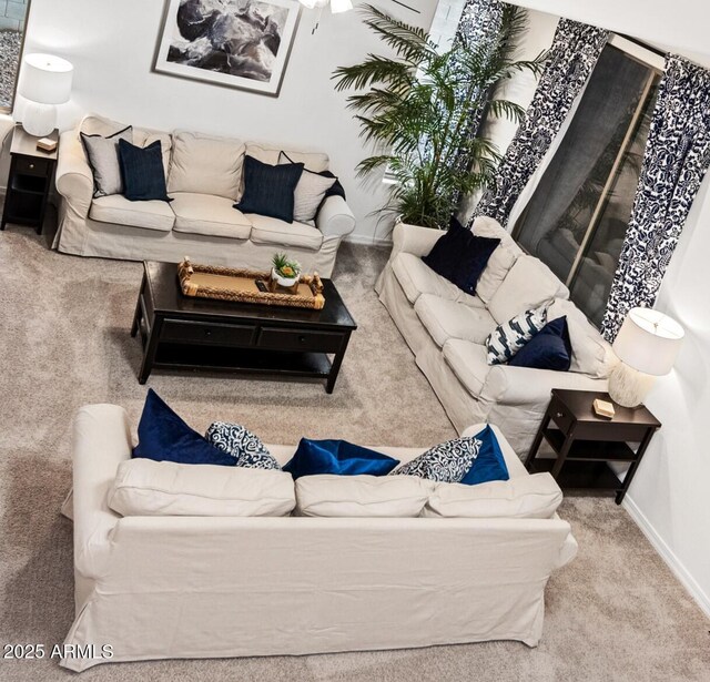 4221 S Fireside Ct, Gilbert, AZ 85297 - living room with carpet floors and baseboards