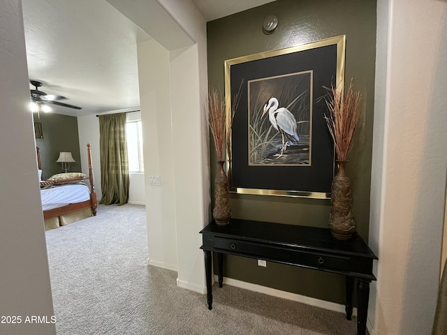 4221 S Fireside Ct, Gilbert, AZ 85297 - bedroom view of carpet, baseboards, and ceiling fan