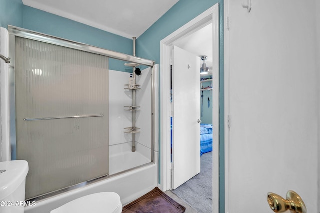 13051 N 75th Dr, Peoria, AZ 85381 - full bathroom featuring toilet and combined bath / shower with glass door