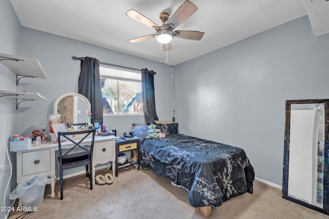 13051 N 75th Dr, Peoria, AZ 85381 - bedroom with carpet, a ceiling fan, and baseboards