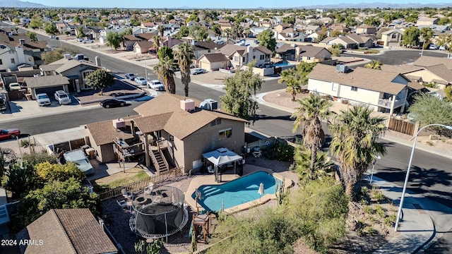 13051 N 75th Dr, Peoria, AZ 85381 - aerial view of residential area featuring a pool area and a mountainous background
