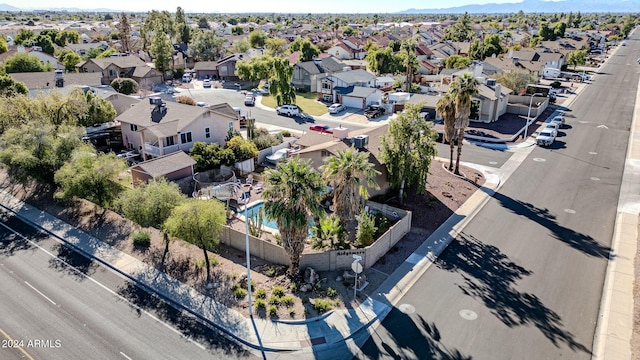 13051 N 75th Dr, Peoria, AZ 85381 - aerial view of residential area with mountains and a pool