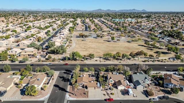 13051 N 75th Dr, Peoria, AZ 85381 - aerial view of property's location with nearby suburban area and mountains