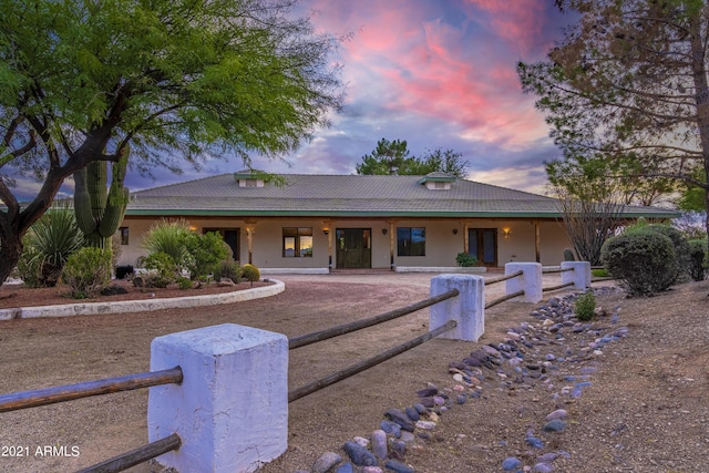 view of ranch-style home