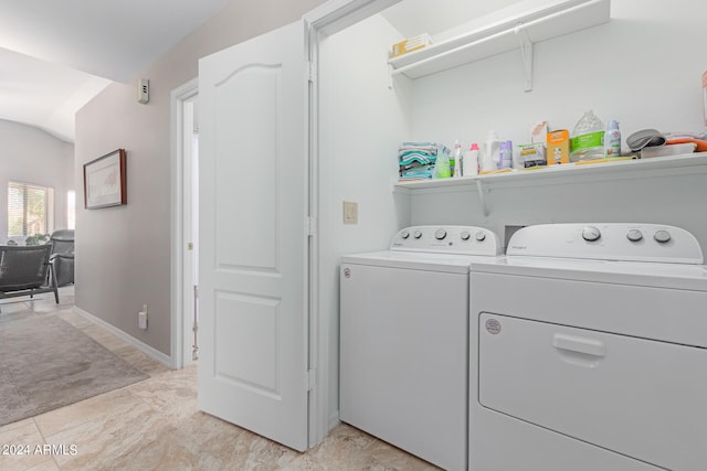 laundry area with washer and clothes dryer