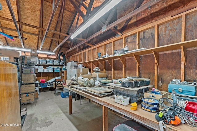 view of storage room