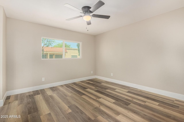17228 N 16th Dr Unit 3, Phoenix, AZ 85023 - unfurnished room with wood finished floors and ceiling fan