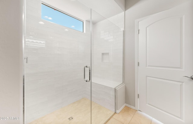26949 W Lone Cactus Dr, Buckeye, AZ 85396 - full bath with a stall shower and tile patterned flooring