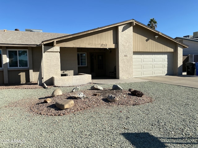 view of home's exterior with a garage