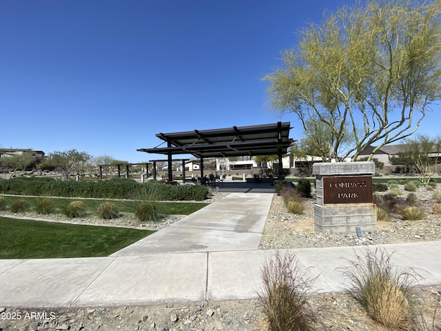 view of property's community