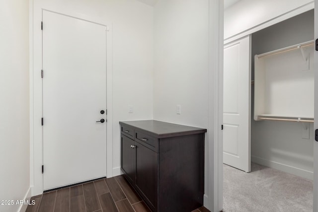 entryway with baseboards
