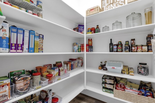 view of pantry