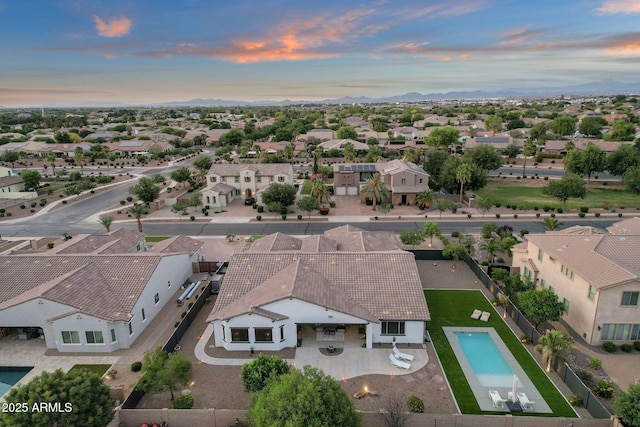 birds eye view of property featuring a residential view