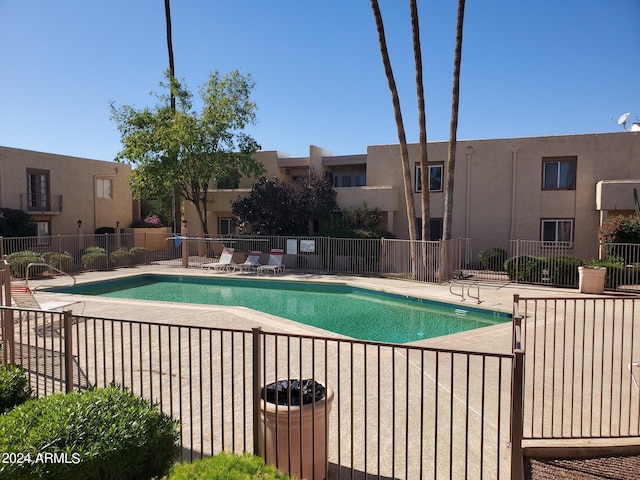 view of pool with a patio area