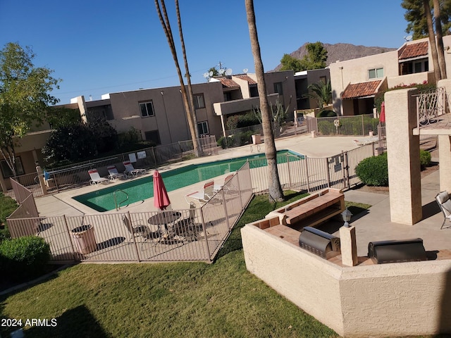 view of pool with a patio