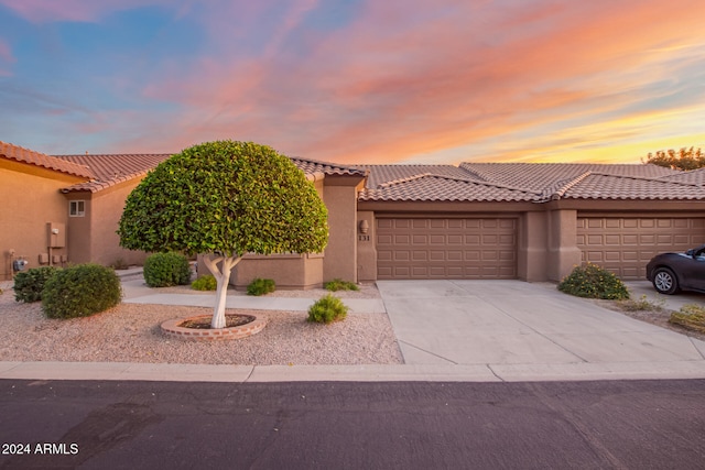 view of front of house featuring a garage