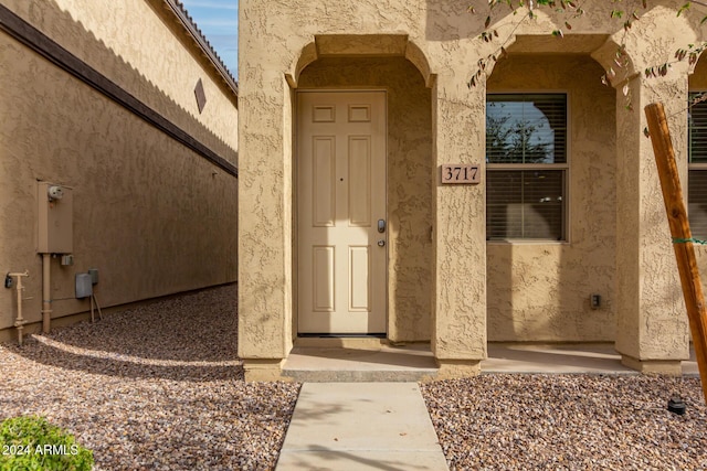 view of entrance to property