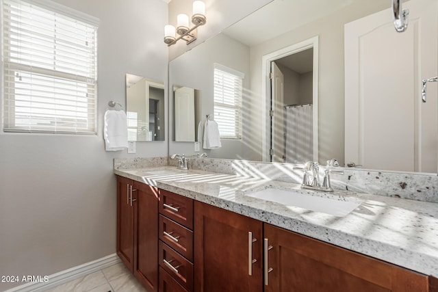 bathroom featuring vanity