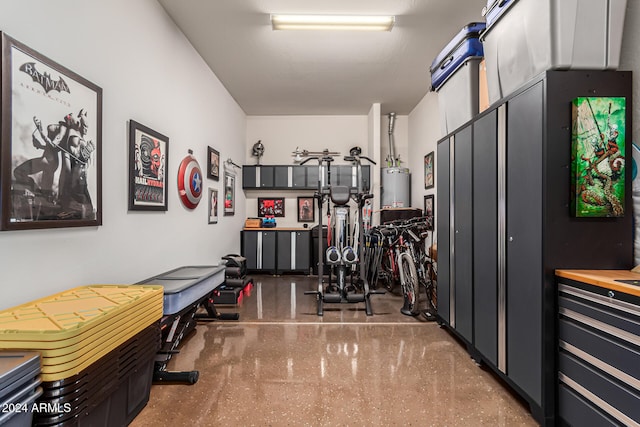 interior space featuring gas water heater