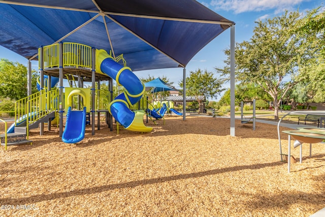 view of jungle gym