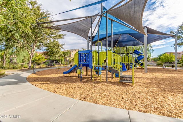 view of jungle gym