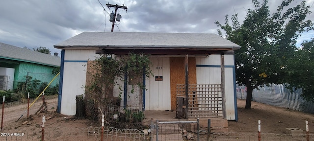 view of outdoor structure