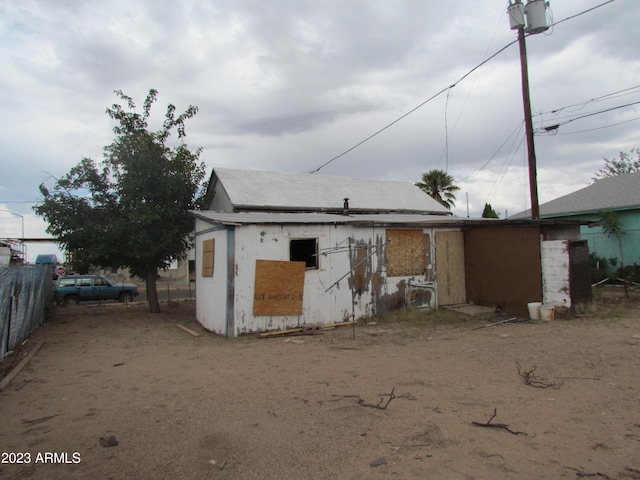 view of back of property