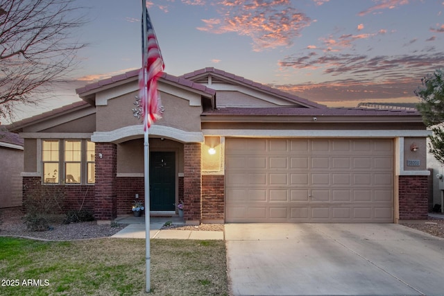 38208 N La Grange Ln, San Tan Valley, AZ 85140 - view of front facade with a garage