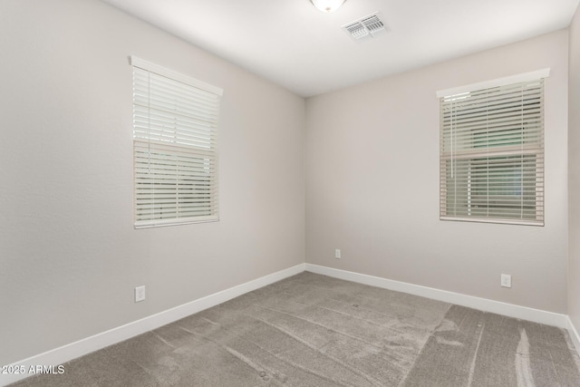 view of carpeted empty room