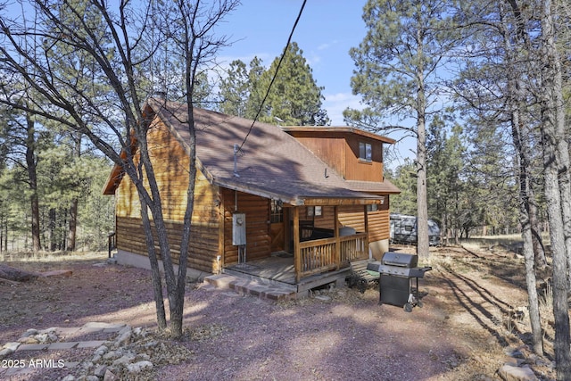 view of rear view of property