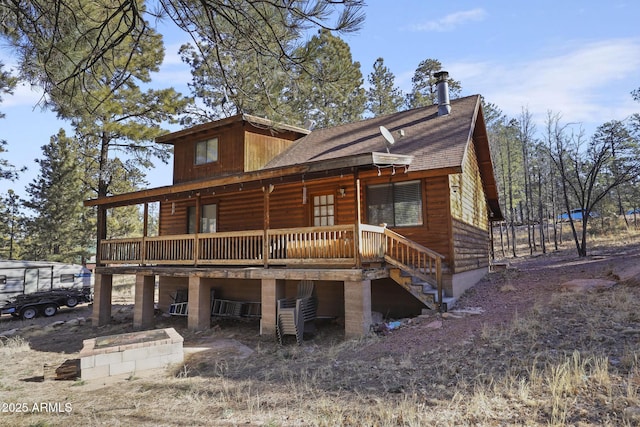 view of rear view of house