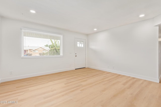 foyer featuring light hardwood / wood-style flooring