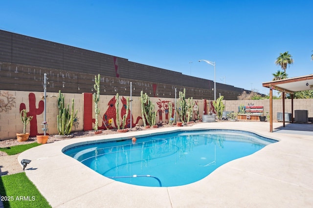 3133 E Redwood Ct, Phoenix, AZ 85048 - view of pool with a patio area and a fenced backyard