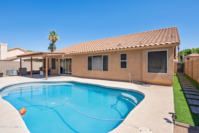 3133 E Redwood Ct, Phoenix, AZ 85048 - view of swimming pool featuring a patio area and a fenced backyard