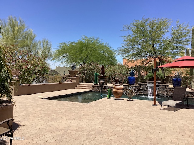 6540 E Wildcat Dr, Cave Creek, AZ 85331 - view of patio with an outdoor pool