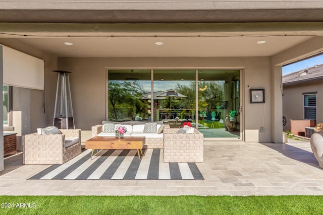 view of patio / terrace with an outdoor hangout area