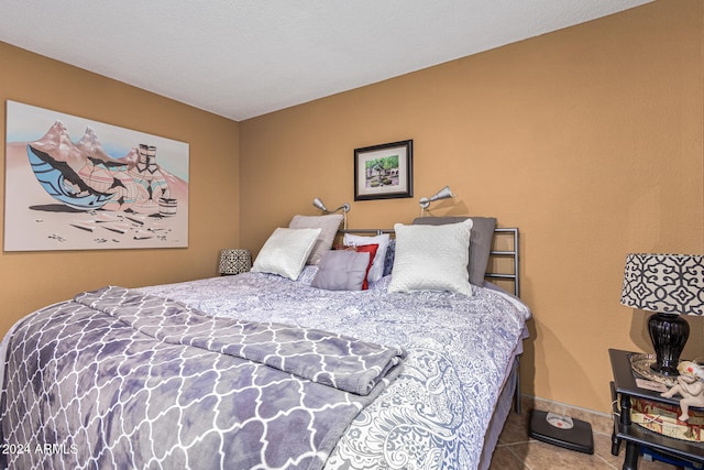 view of tiled bedroom